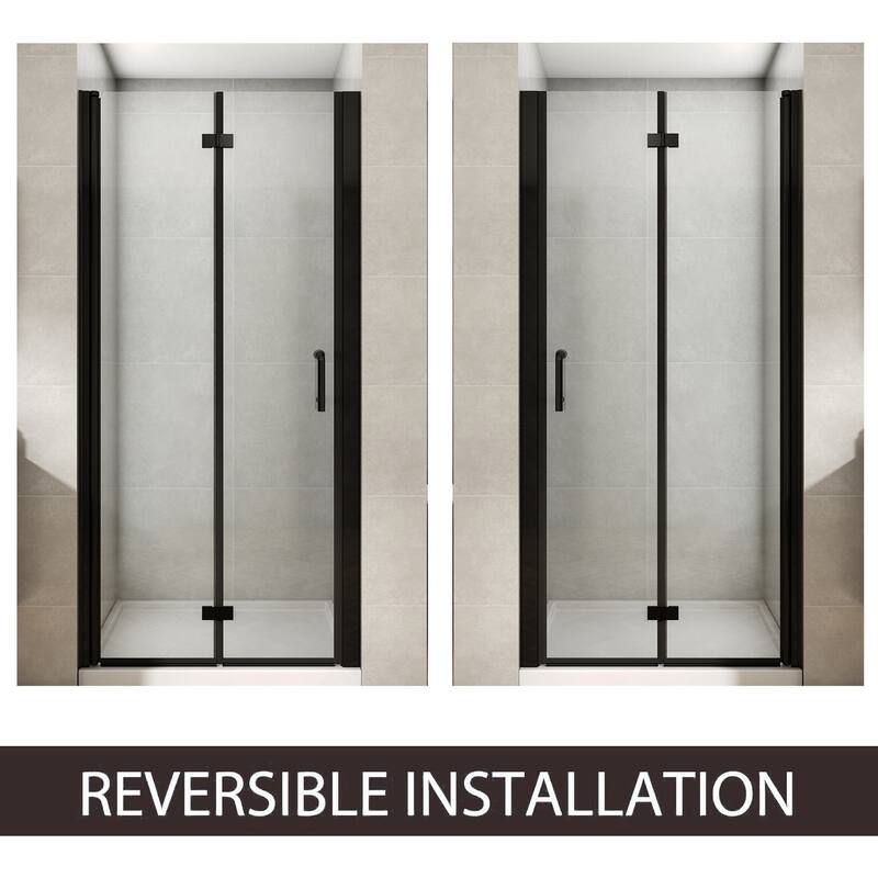 TOOLKISS Pivot Bi-Fold Prefab Alcove Shower Doors