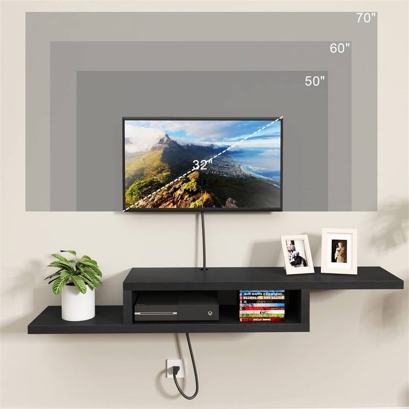 TV Stand Shelf - 11.7"D x 60"W x 8.3"H