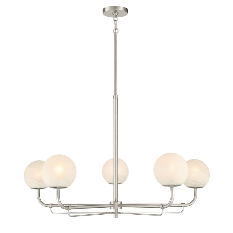 Minka Lavery 3795 Whitehall 5 Light 38" Wide Chandelier
