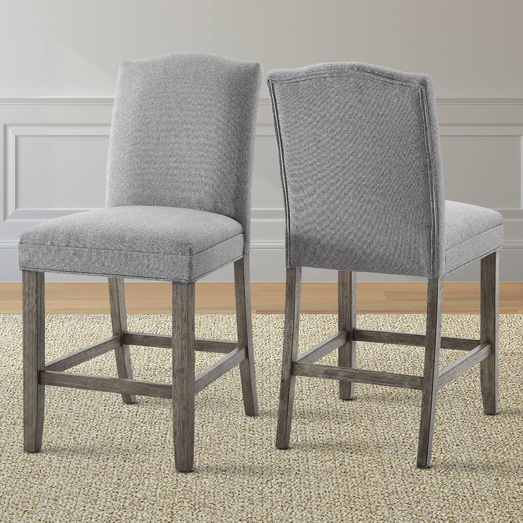 Steve Silver Garfield Driftwood Grey Counter Chair - Set of 2