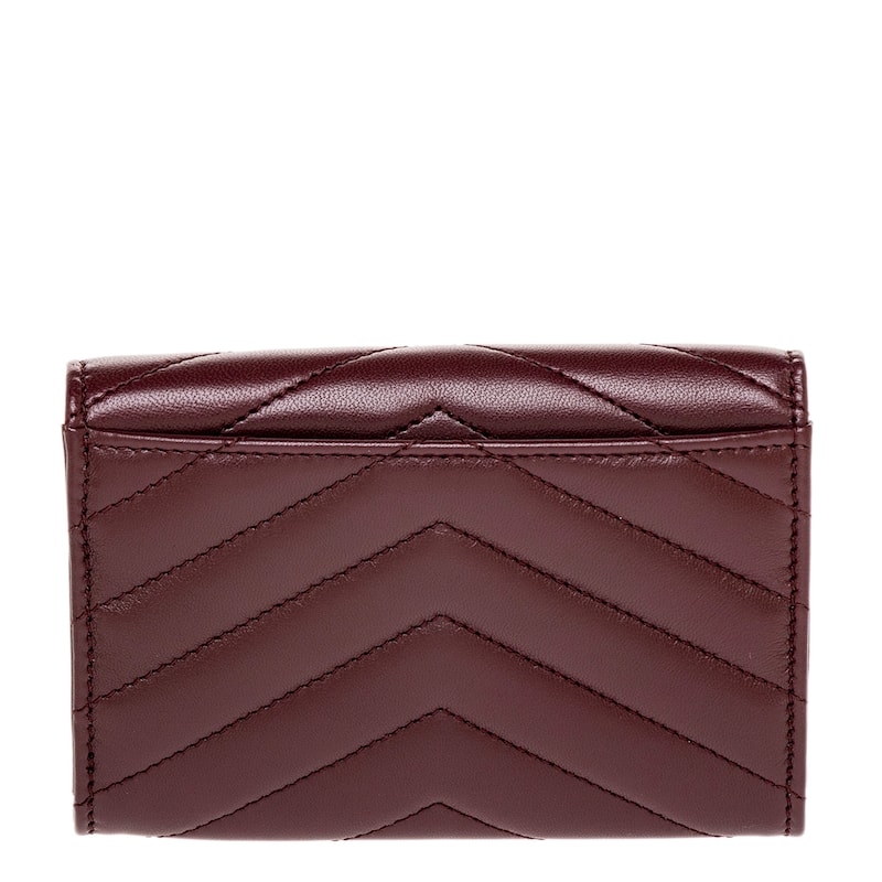 Saint Laurent Cassandre Small Wallet in Leather