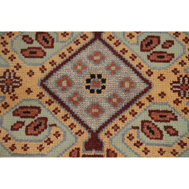 Hand Knotted Oriental 100% Wool Carpet Traditional Tribal Navy Blue & Blues Heriz (serapi) Area Rug - 9' 10'' X 8' 0''