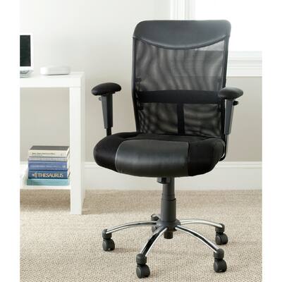 Porch Kristie & Den Judi Black Desk Chair - 26" x 25.4" x 38.2" - 26Wx25Dx38H