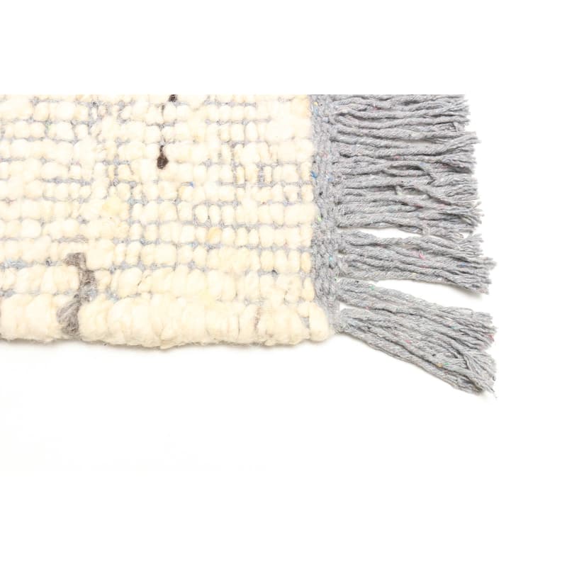 ECARPETGALLERY Braid weave Sienna Cream Wool Rug - 5'2 x 7'7