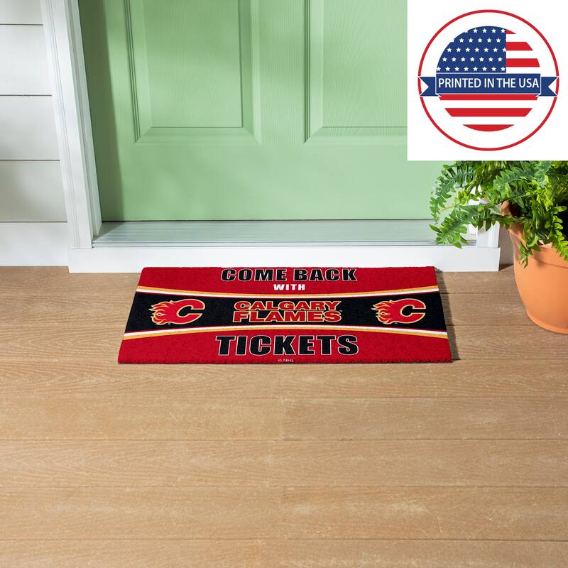 Buffalo Sabres 28 in. x 16 in. PVC "Come Back With Tickets" Trapper Door Mat