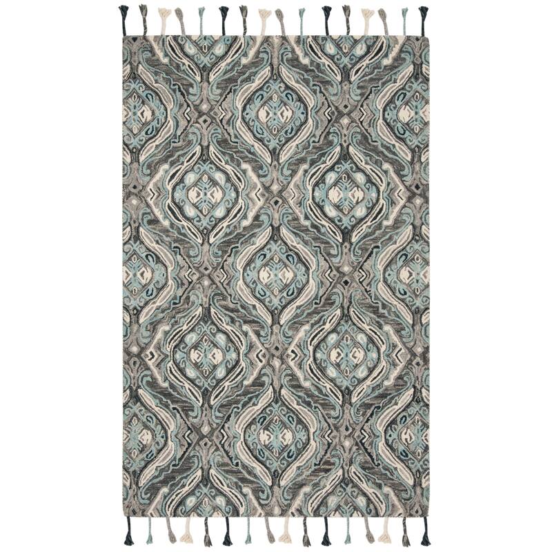 SAFAVIEH Handmade Suzani Nibal Boho Tribal Wool Rug