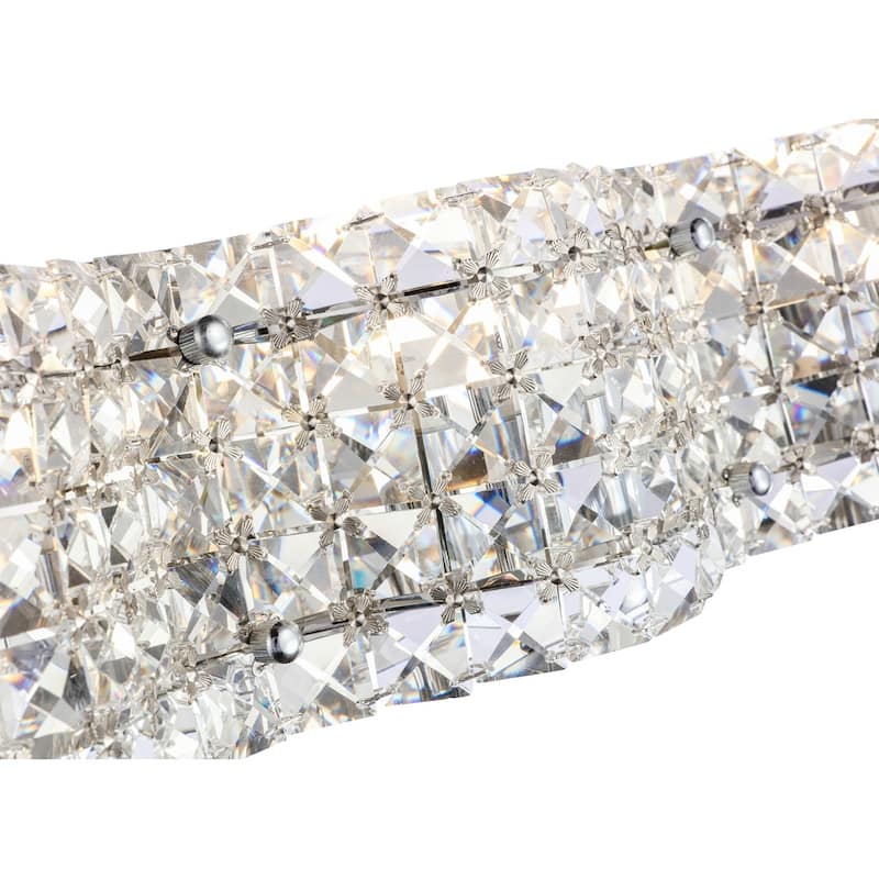 Odette 4-Light Clear Crystals Wall Sconce