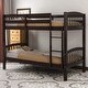 preview thumbnail 16 of 22, Detachable Design Twin Over Twin Bunk Bed with Ladder
