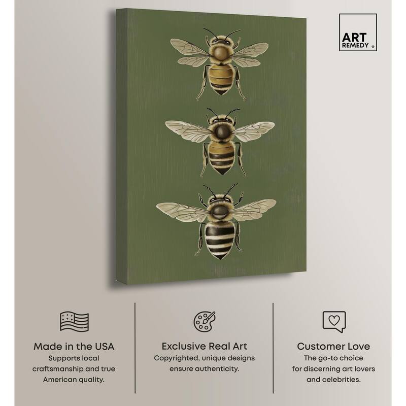 Anatomy of the Bee Canvas by Art Remedy, Gallery Wrapped