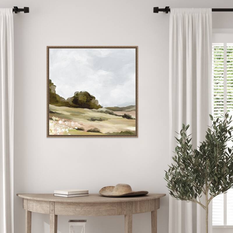 The Soft Hills No. 1 by Luna Mavis Framed Canvas Wall Art Print