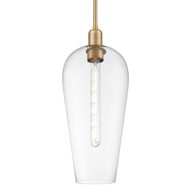 Innovations Lighting 716-1S-G456-8CL Chelsea 8" Wide Mini Pendant with - Brushed Brass