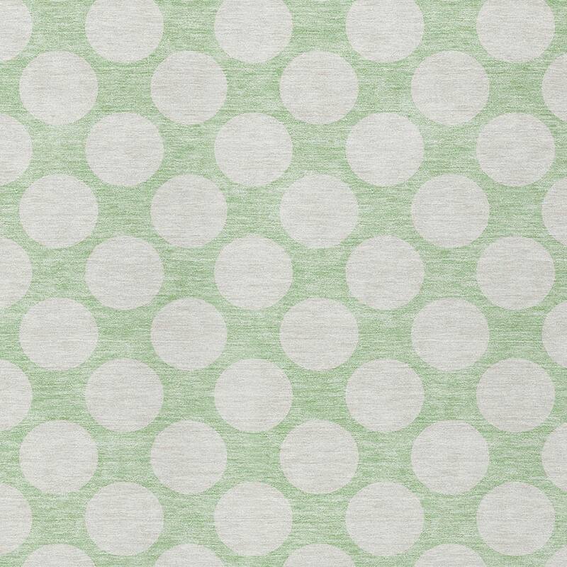 HomeRoots Polka Dot Transitional Rectangle Outdoor Rug