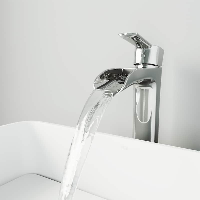 VIGO Niko 11" H Single Handle Single Hole Bathroom Vessel Faucet