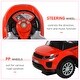 preview thumbnail 5 of 5, Toddler Push Car Stroller with Storage, Music, Horn & 360° Guardrail for Safety - Red