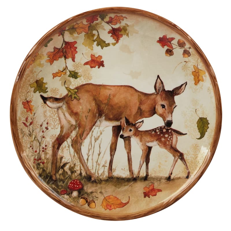Certified International Pine Forest 8.5-inch Salad/Dessert Plates, Set of 4