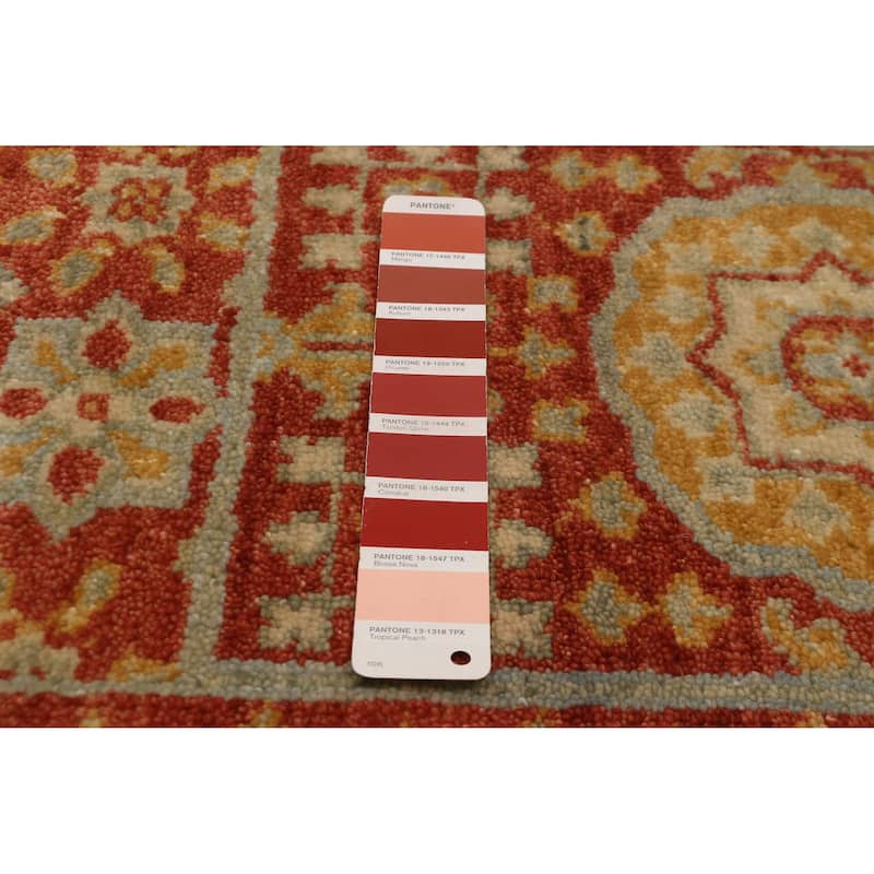 ECARPETGALLERY Hand-knotted Mamluk Dark Copper Wool Rug - 7'9 x 9'8