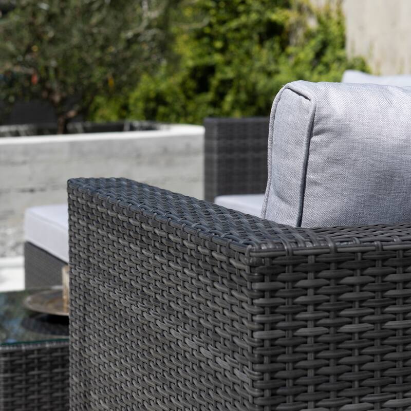 Corvus Trey 12-piece Sectional Wicker Patio Sofa Set