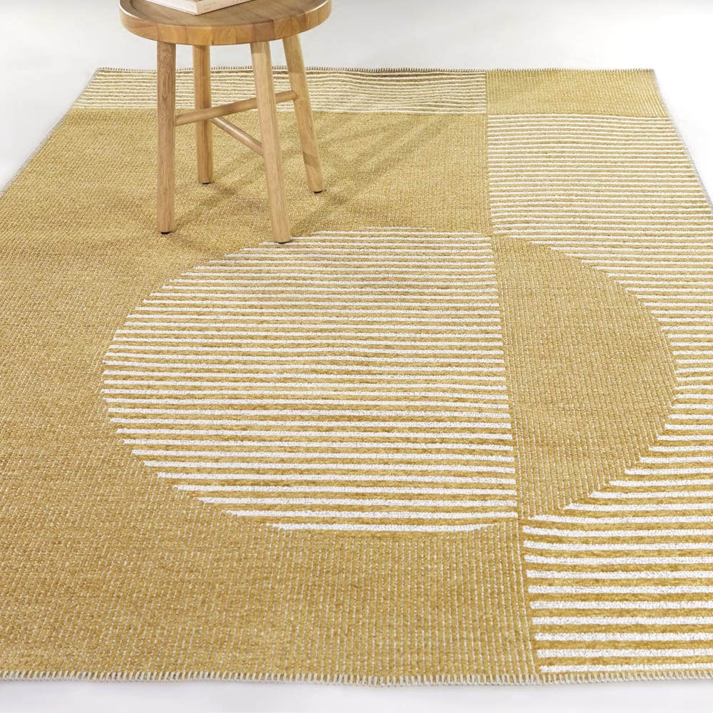 Webb Geometric Striped Indoor/Outdoor Area Rug
