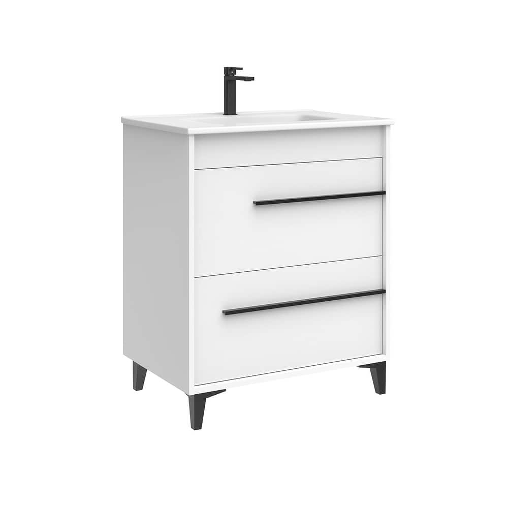 WS Bath Collections Lotus C70F Lotus 30" Free Standing Single Basin