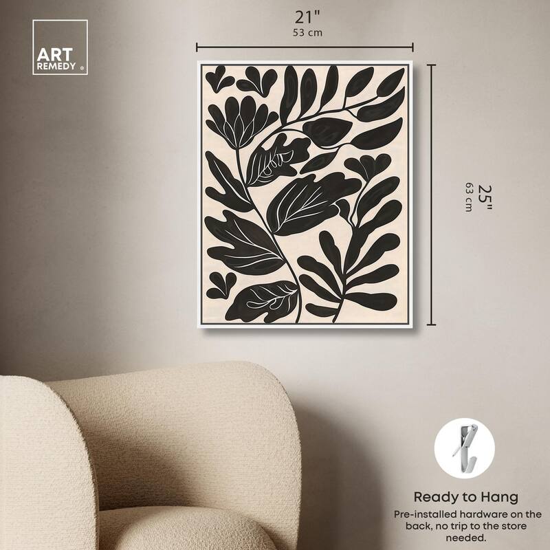 Ebony Eden Essence I Canvas by Art Remedy