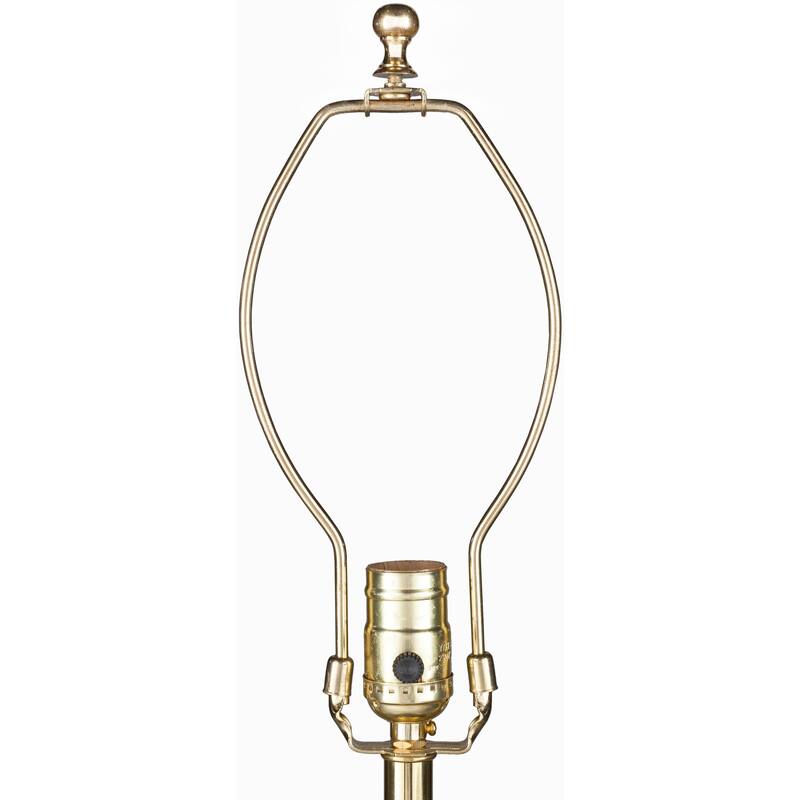 Mariya Emerald & Aqua Antiqued Glass Table Lamp