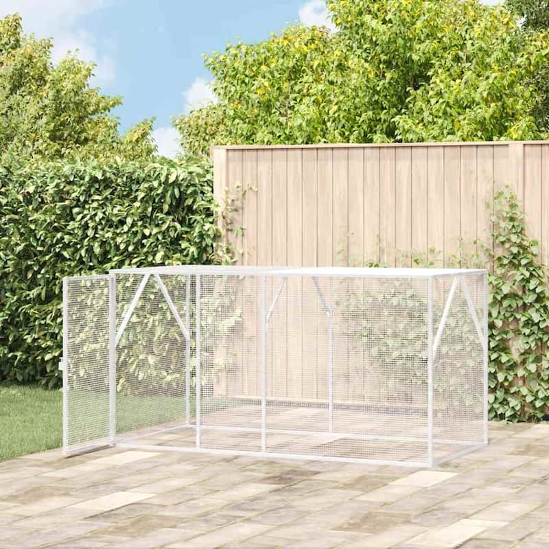 vidaXL Bird Cage Anthracite Galvanized steel