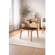 preview thumbnail 3 of 58, Set of 2 Kennedy Elbow Chairs Farmhouse Wooden Dining Chairs With PU Leather Or Fabric Cushion Seat, Modern Accent Side Chairs