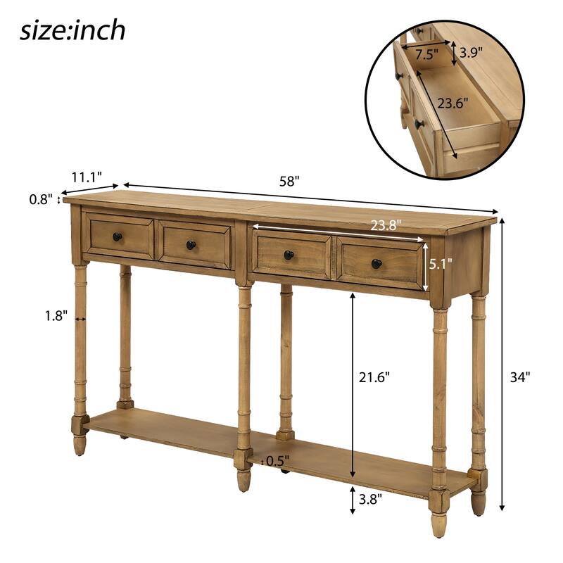 Console Table Sofa Table with Drawers Console Tables