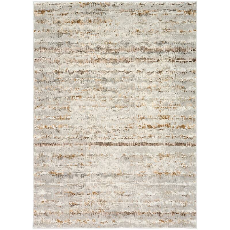 Calvin Klein CK073 Compass Indoor only Ivory Abstract Area Rug