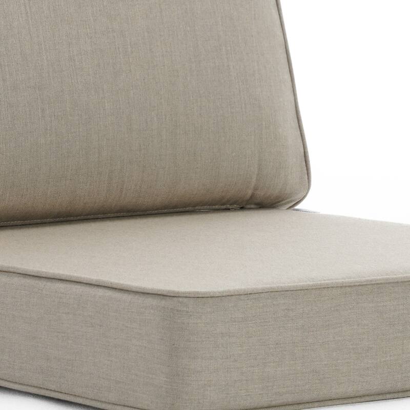 Outdoor 4.7" Thick Sunbrella Cushion Set with Back and Seat Cushions