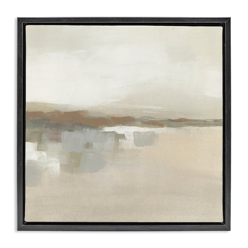 Stupell Southwestern Dunes Abstraction Framed Floater Canvas Wall Art Design By June Erica Vess - 25 x 25 - Black