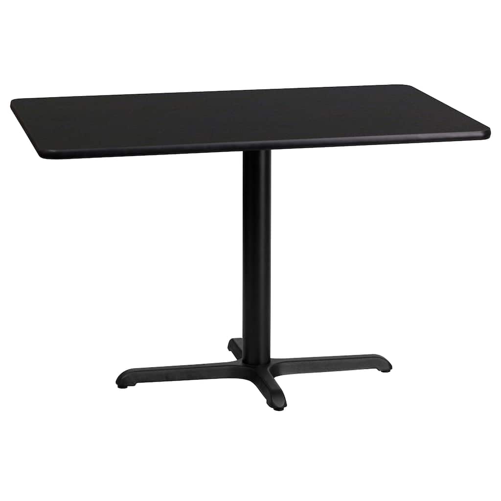 24'' x 42'' Rectangular Laminate Table Top w/ 23.5'' x 29.5'' Table Height Base