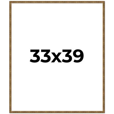 33x39 Frame Gold Picture Frame - Complete Modern Photo Frame Includes
