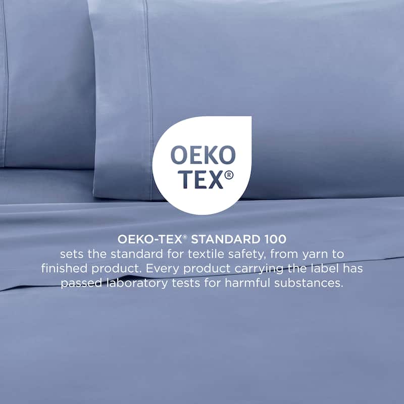 Martex 400 TC 100% Cotton Sateen, Deep Pocket, Silky Soft Sheet Set