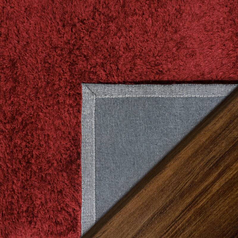 Superior Hand-tufted Plush Solid Shag Indoor Area Rug