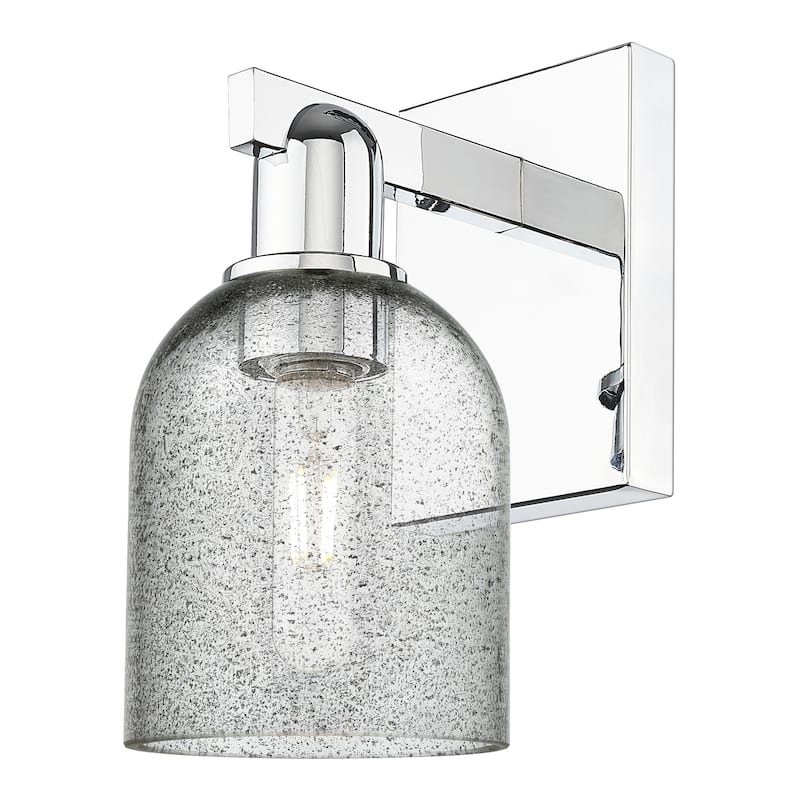 Innovations Lighting 716-1W-11-5 Caledonia Sconce Caledonia 11" Tall - Polished Chrome / Charcoal