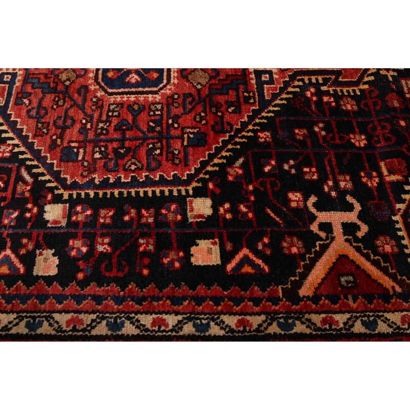 ECARPETGALLERY Hand-knotted Anatolian Vintage Dark Navy Wool Rug - 4'5 x 6'9