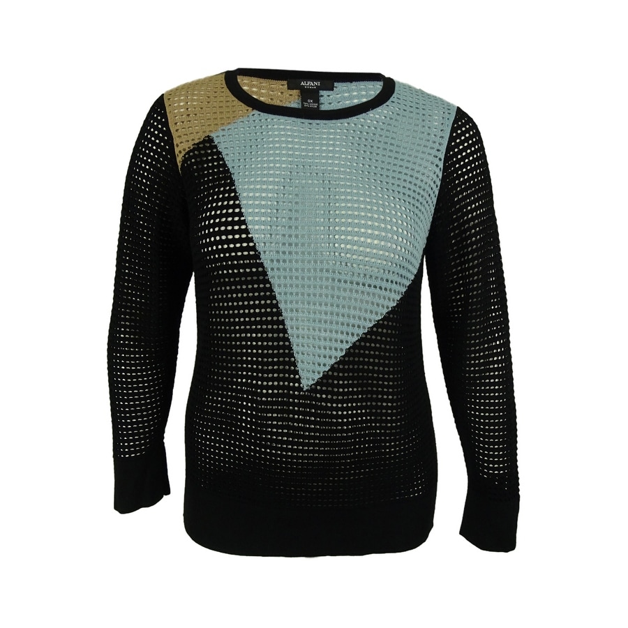 alfani colorblock sweater