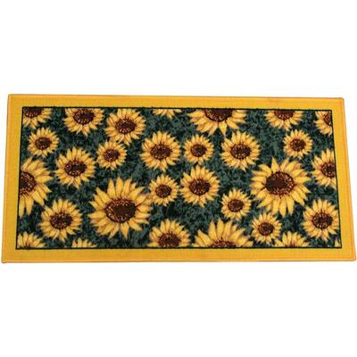 Kashi Home Kitchen Rug, Printed Durable Non Slip Floor Mat, Pretty Farmhouse Design