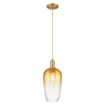 Innovations Lighting Downtown Urban - Brookhaven Flute - 1 Light 7" Cord Hung Mini Pendant