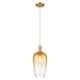 Option Brushed Brass / Amber Shade