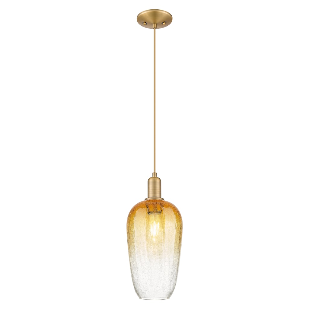 Innovations Lighting Downtown Urban - Brookhaven Flute - 1 Light 7" Cord Hung Mini Pendant