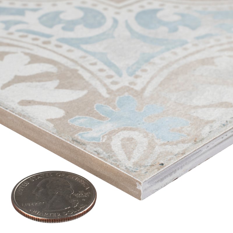 Merola Tile Barcelona Decor Montjuic 5-3/4" x 5-3/4" Porcelain Floor and Wall Tile