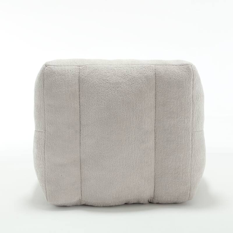 Fluffy Bean Bag Chair Lazy Sofa Chair with Memory Foam and Ottoman,Multi-scene Use