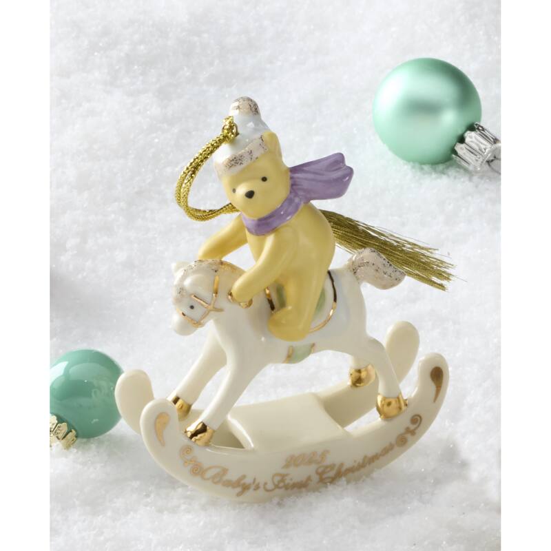 Lenox 2025 Winnie the Pooh Baby's 1st Christmas Ornament