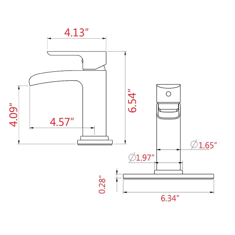 BATHLET Waterfall Bathroom faucet Vanity Sink Faucet Pop Up Drain Stopper