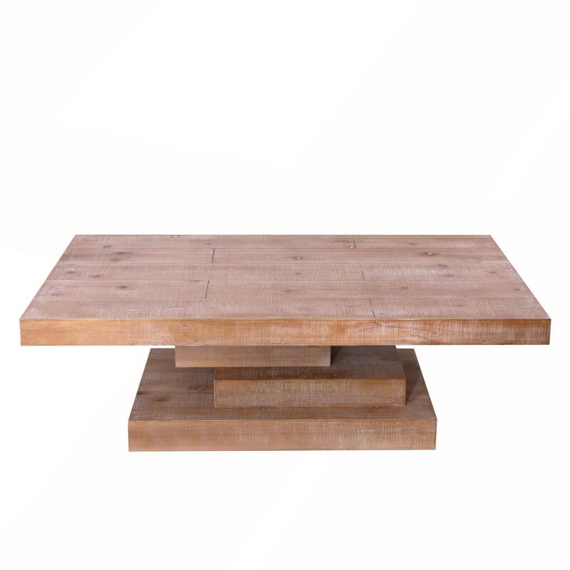 Modern Rustic Wood Coffee Table