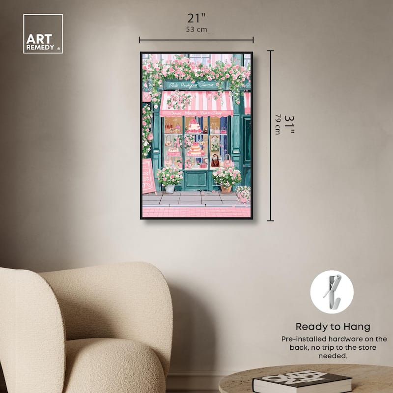 Whimsical Storefront Canvas by Art Remedy