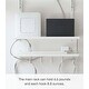 preview thumbnail 13 of 12, Yamazaki Home Under-Desk Cable and Router Storage Rack, Steel - L 4.53 x W 15.75 x H 16.93 inches