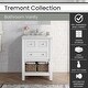 preview thumbnail 2 of 10, Hanover Tremont 24-In. Bathroom Vanity Set includes Sink, Countertop, plus Cabinet w/1 Drawer & Bottom Shelf, White